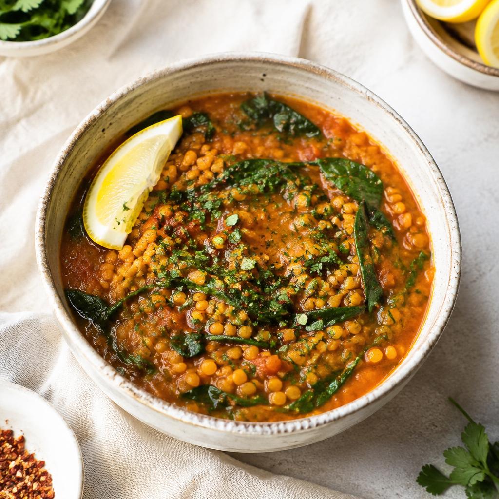 Comforting red lentil stew